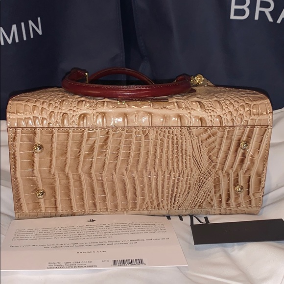 NWT Brahmin mini Priscilla travertine cordina - Picture 8 of 8